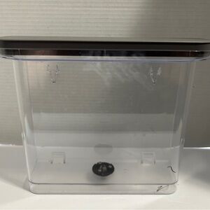 Transparent Coffee Storage Container with Black Lid